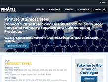 Tablet Screenshot of pinacle.ca